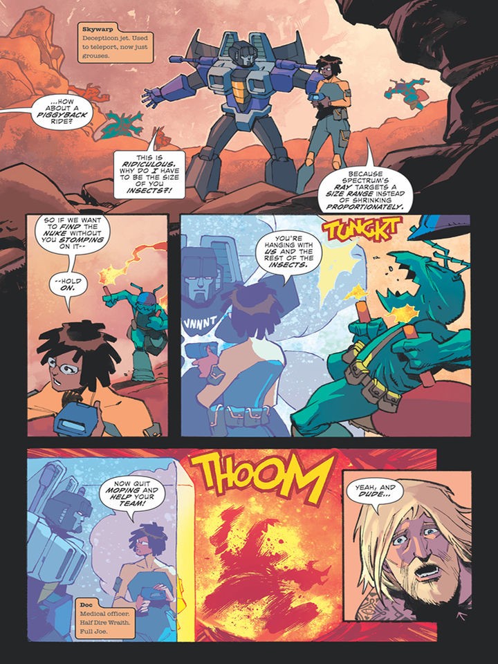 Transformers News: iTunes Preview of IDW Scarlett's Strike Force #1
