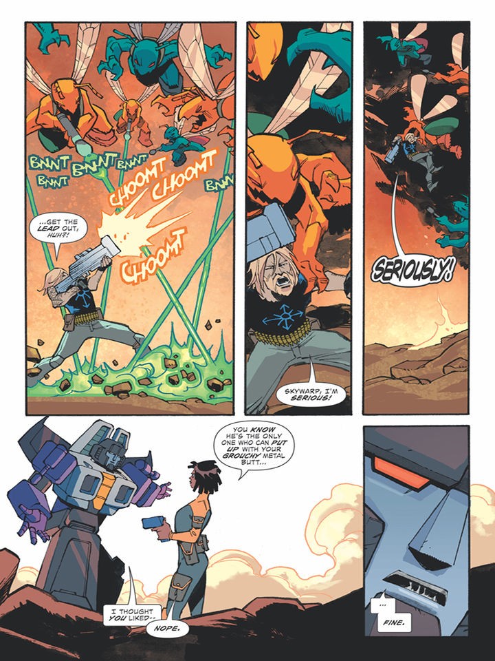 Transformers News: iTunes Preview of IDW Scarlett's Strike Force #1