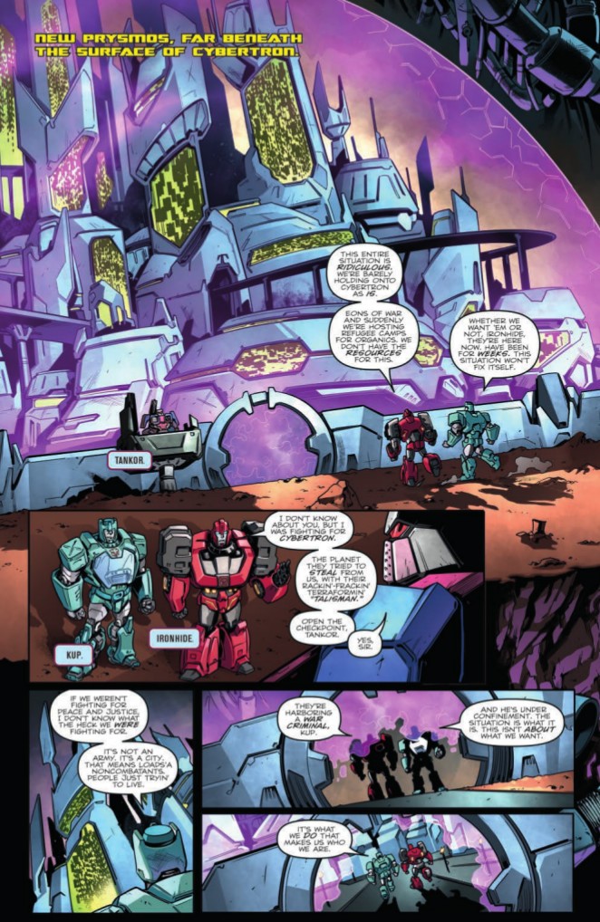 Transformers News: Preview for IDW Transformers vs The Visionaries #1