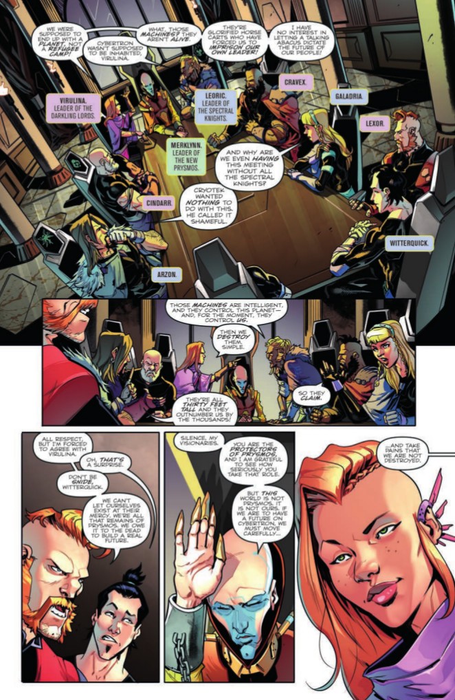 Transformers News: Preview for IDW Transformers vs The Visionaries #1