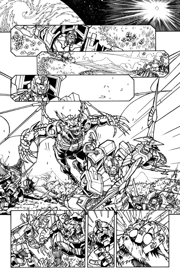 Transformers News: Variant Cover for IDW Transformers: Lost Light #14 by Cahill / Bennett, plus Milne Lineart for #13