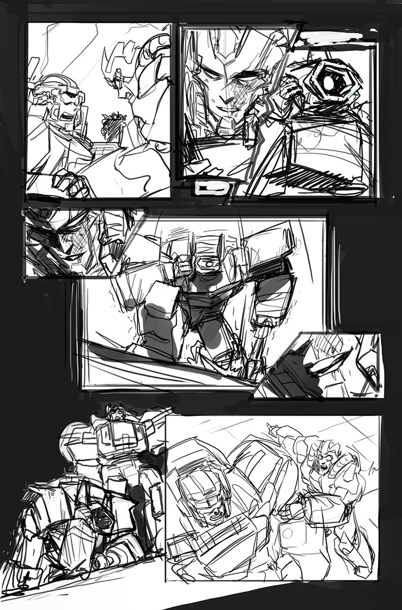 Transformers News: IDW Transformers: Lost Light #14 Art Process by Sara Pitre Durocher