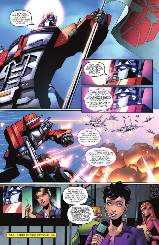 Transformers News: Full Preview for IDW Hasbro Universe First Strike TPB