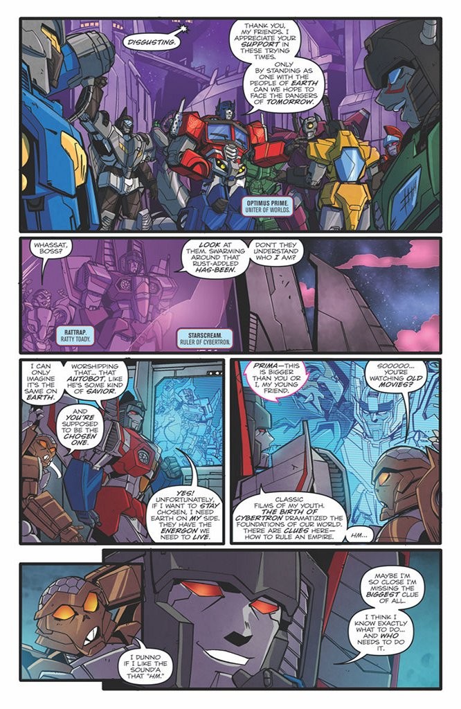 Transformers News: iTunes Preview for IDW Transformers Optimus Prime Annual - Starscream: The Movie