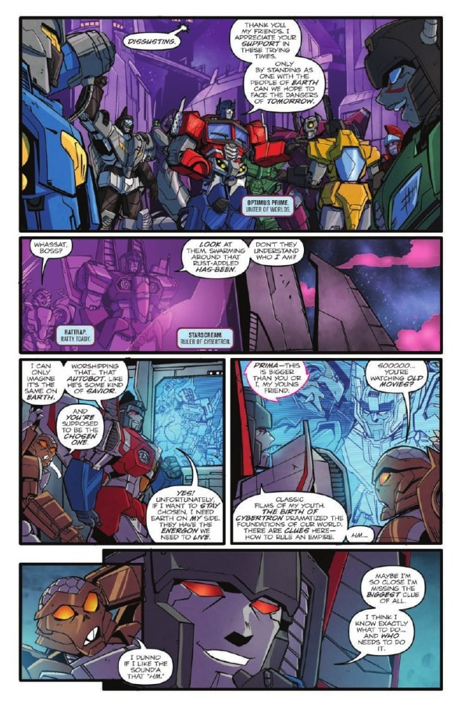 Transformers News: Full Preview for IDW Transformers Optimus Prime Annual 2018 - Thundercracker in Starscream: The Movi