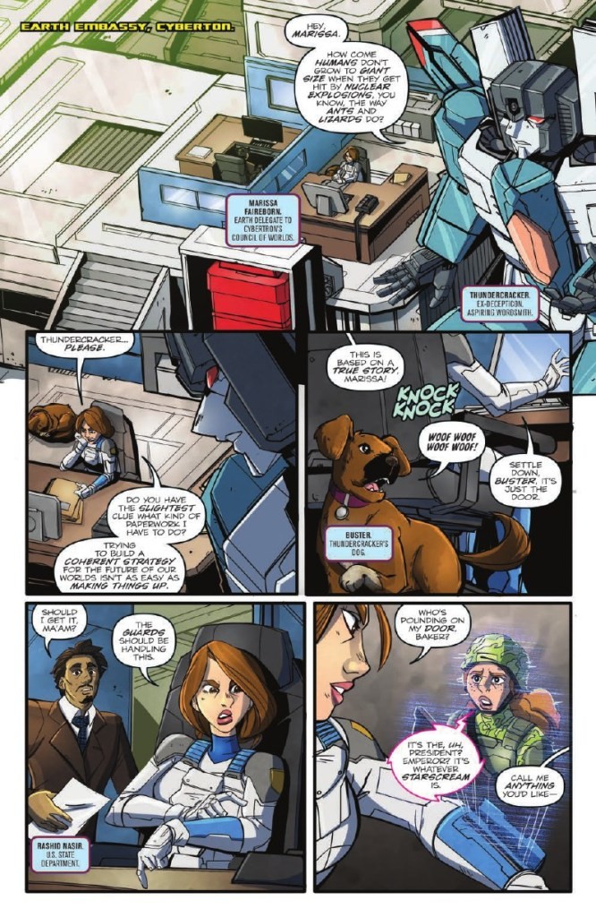 Transformers News: Full Preview for IDW Transformers Optimus Prime Annual 2018 - Thundercracker in Starscream: The Movi