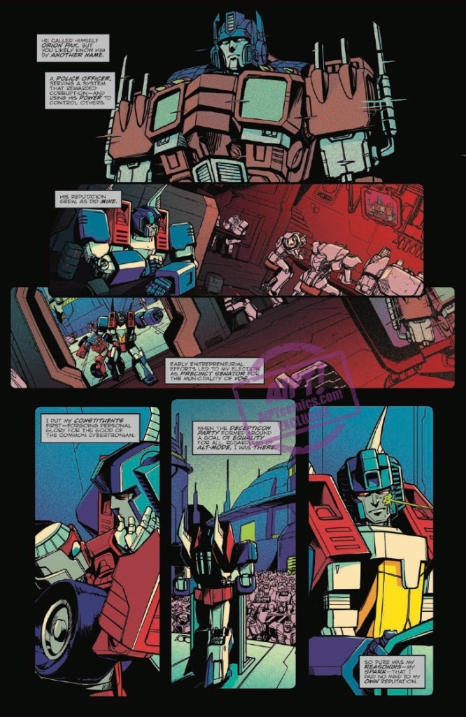Transformers News: Full Preview for IDW Transformers Optimus Prime #19