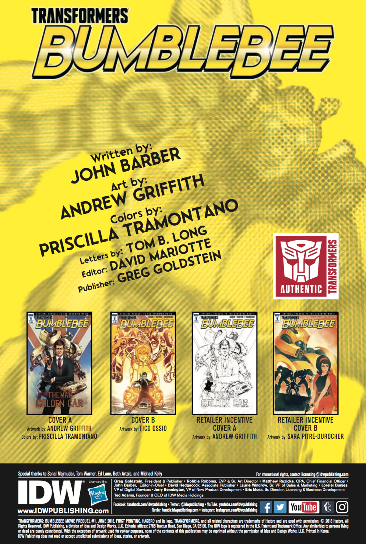 Transformers News: IDW Bumblebee: Movie Prequel #1 Full Preview Transformers News: IDW Bumblebee: Movie Prequel #1 Full Preview