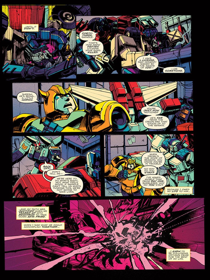 Transformers News: iTunes Preview for IDW Transformers Optimus Prime #20