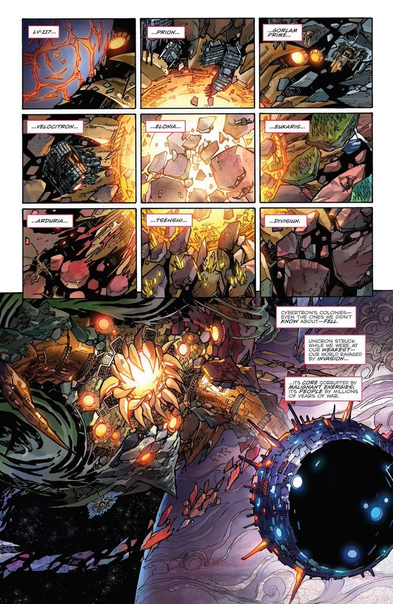 Transformers News: Preview for IDW Transformers: Unicron #1
