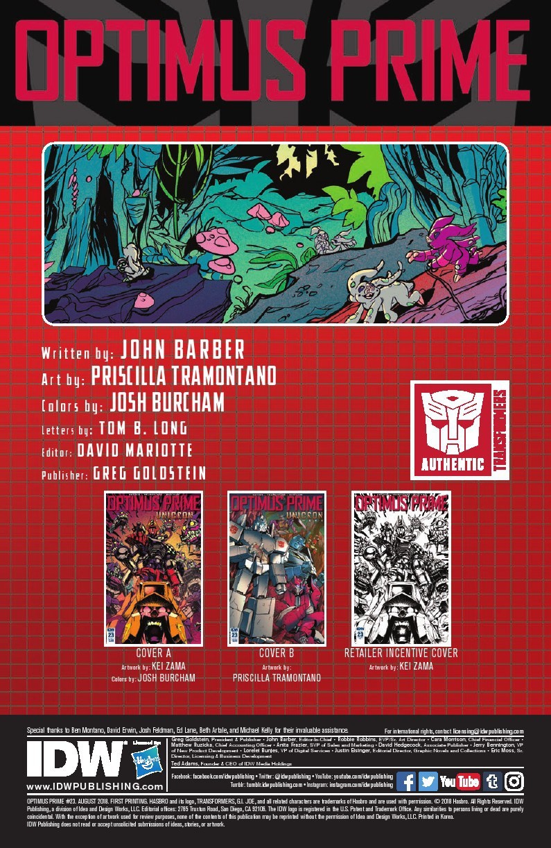 Transformers News: Full Preview for IDW Transformers Optimus Prime #23