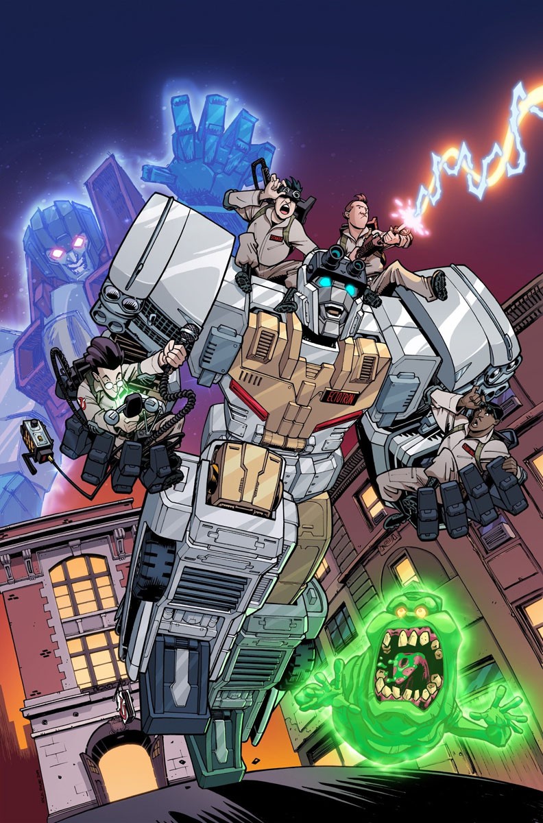 Transformers News: New IDW Transformers / Ghostbusters Previews - Megatron Talks With Gozer
