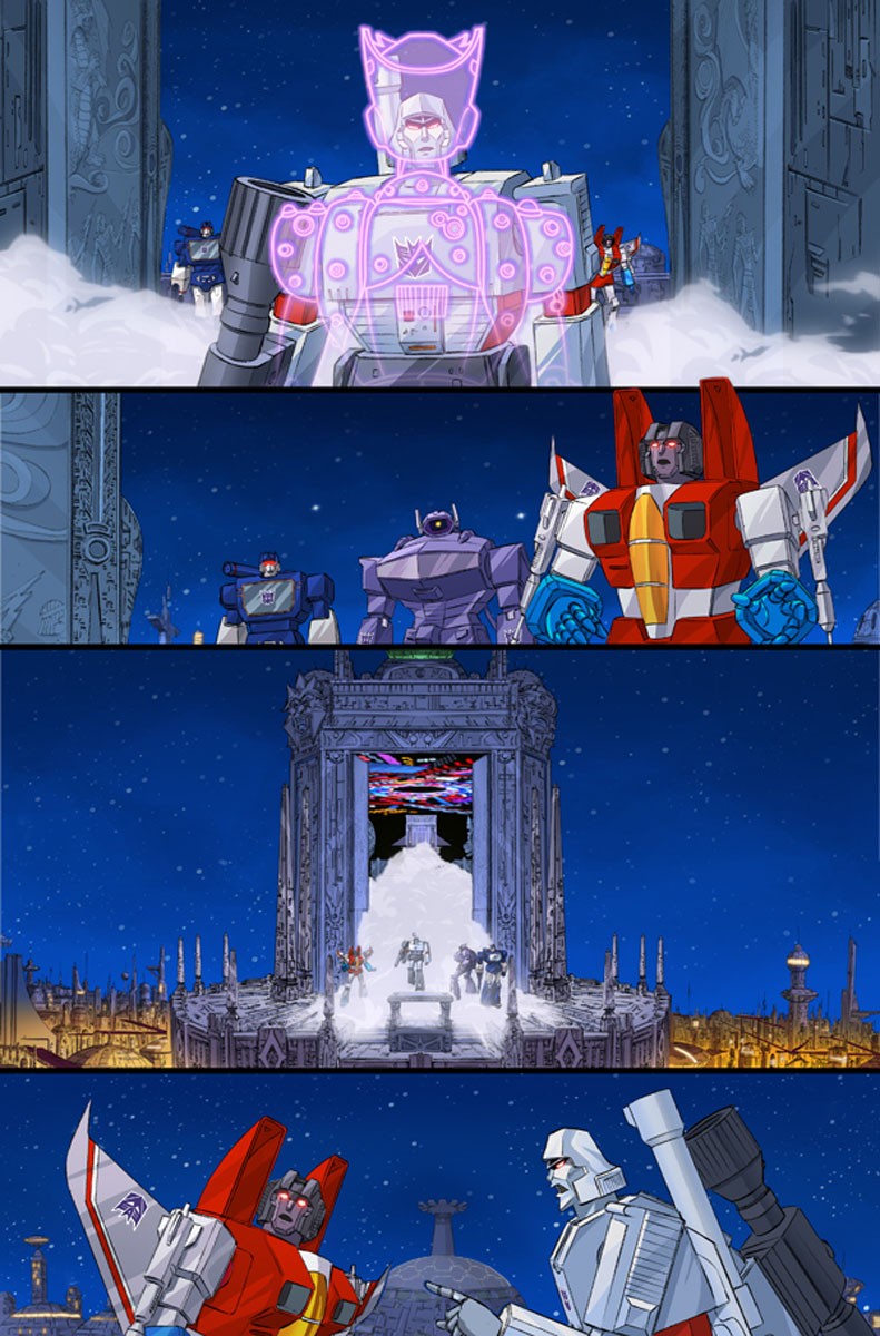 Transformers News: New IDW Transformers / Ghostbusters Previews - Megatron Talks With Gozer