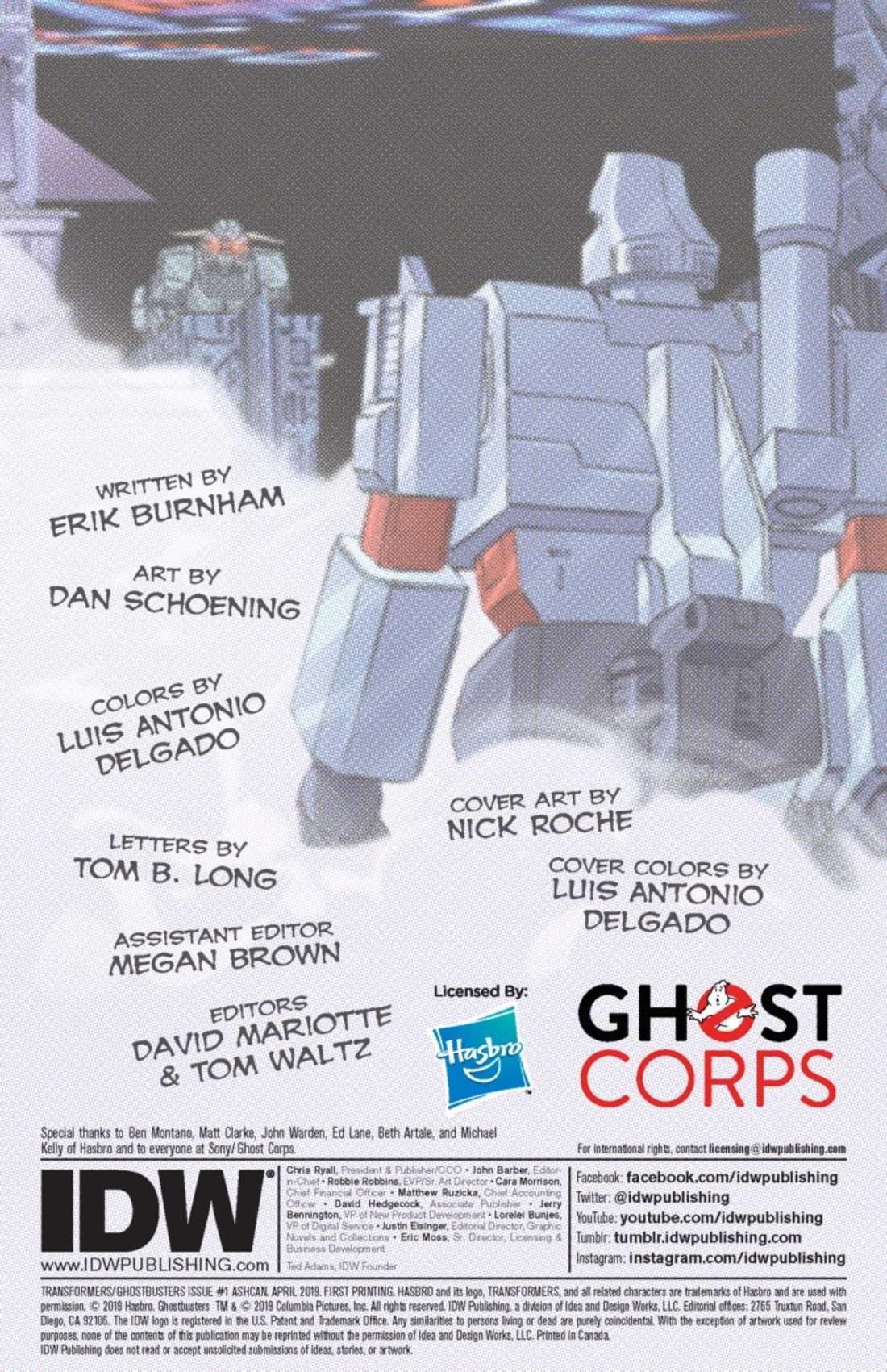 Transformers News: Re: IDW Transformers x Ghostbusters Comic Discussion