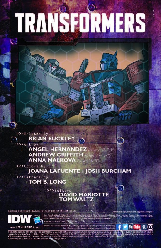 Transformers News: IDW Transformers #7 Full Six Page Preview Transformers News: IDW Transformers #7 Full Six Page Preview