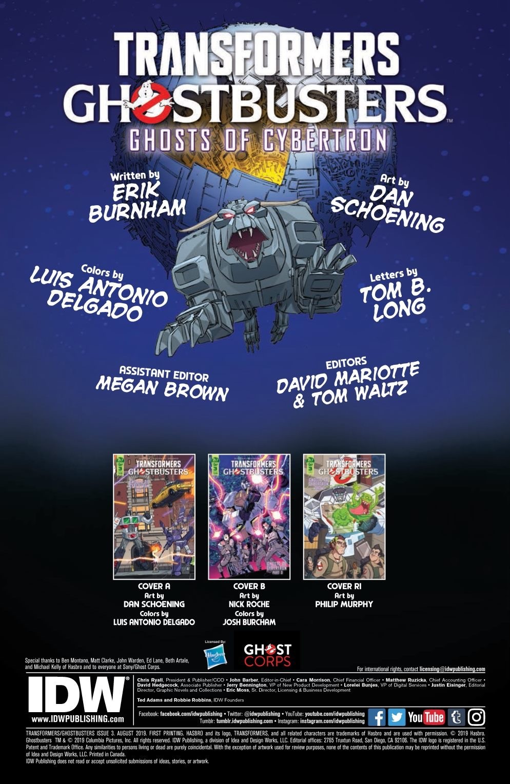 Transformers News: IDW Transformers Ghostbusters Ghosts of Cybertron Issue 3 Full Preview and Issue 4 Incentive Cover Transformers News: IDW Transformers Ghostbusters Ghosts of Cybertron Issue 3 Full Preview and Issue 4 Incentive Cover