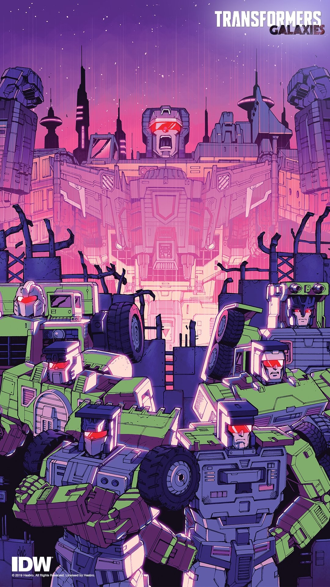 Transformers News: IDW Transformers Galaxies Constructicons Rising Exclusive Covers and Wallpapers