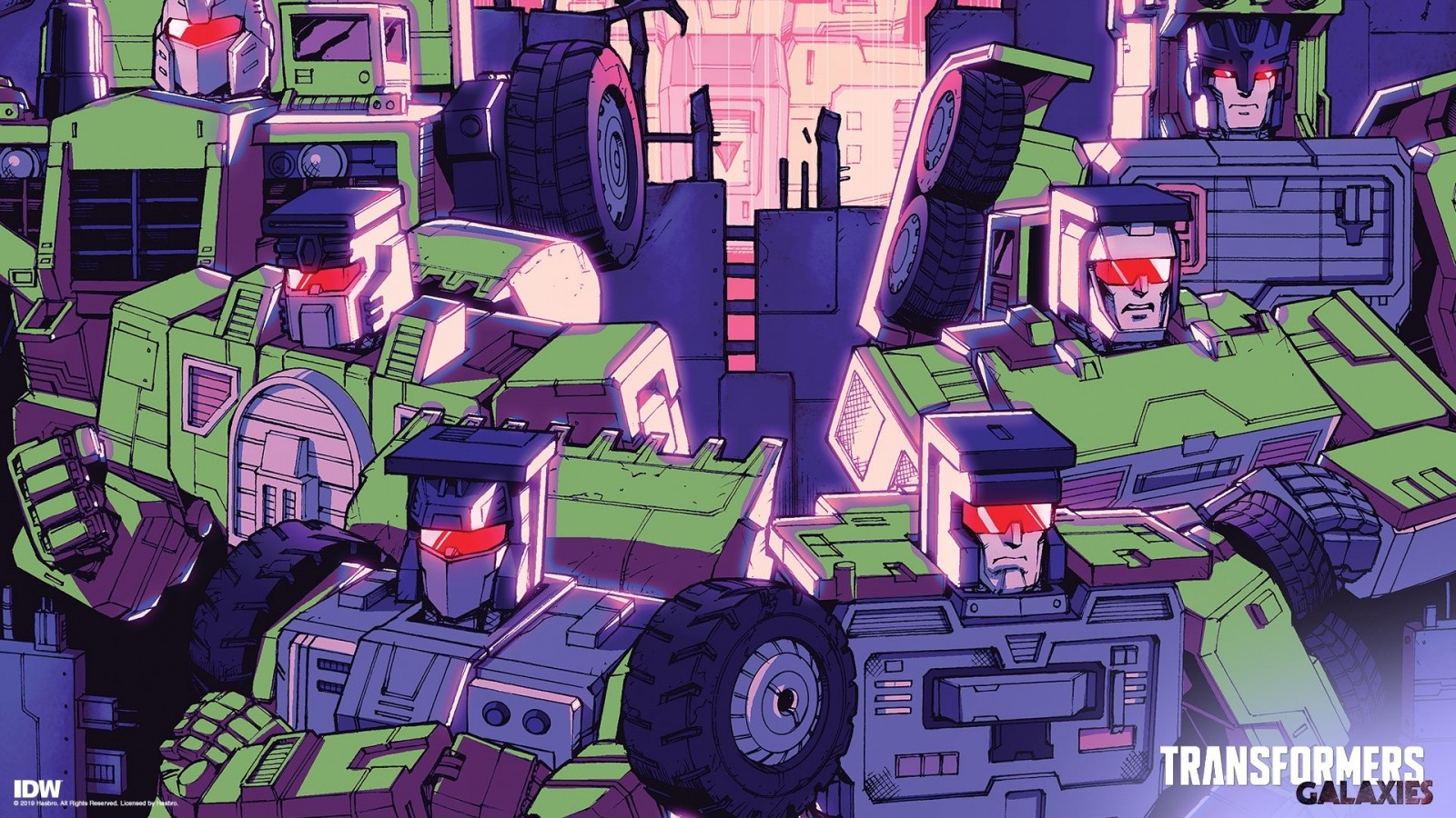 Transformers News: IDW Transformers Galaxies Constructicons Rising Exclusive Covers and Wallpapers