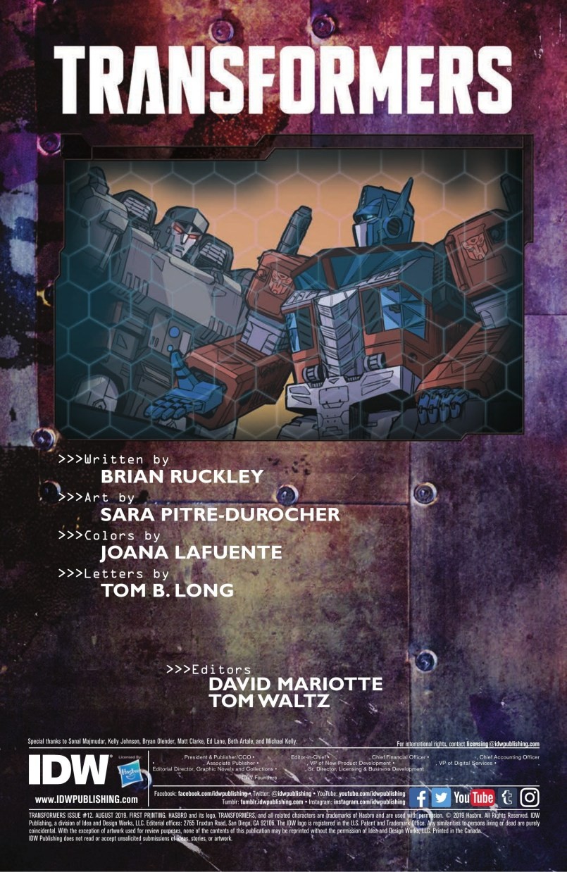 Transformers News: Full Preview for Issue 12 of IDW's Transformers Featuring Nautica