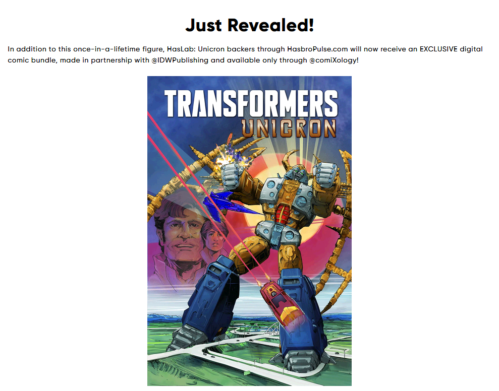 Transformers News: Unicron backers to receive digital copy of Transformers The Animated Movie comic with new cover Transformers News: Unicron backers to receive digital copy of Transformers The Animated Movie comic with new cover