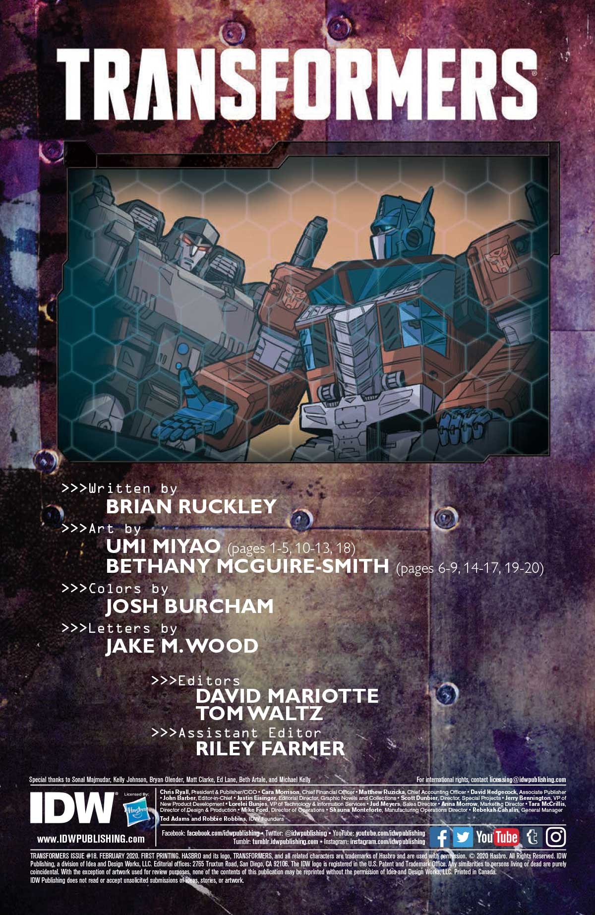 Transformers News: Full Preview for IDW Transformers #18 Transformers News: Full Preview for IDW Transformers #18
