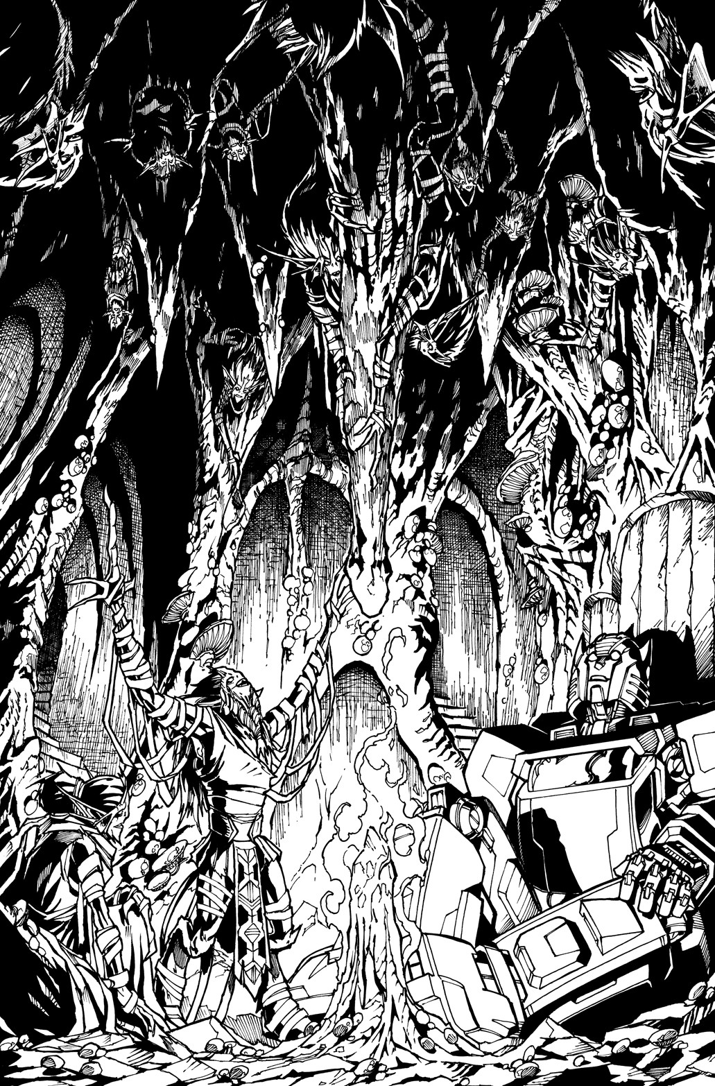 Transformers News: New Transformers Galaxies #5 Line Art by Alex Milne Shown Off Transformers News: New Transformers Galaxies #5 Line Art by Alex Milne Shown Off