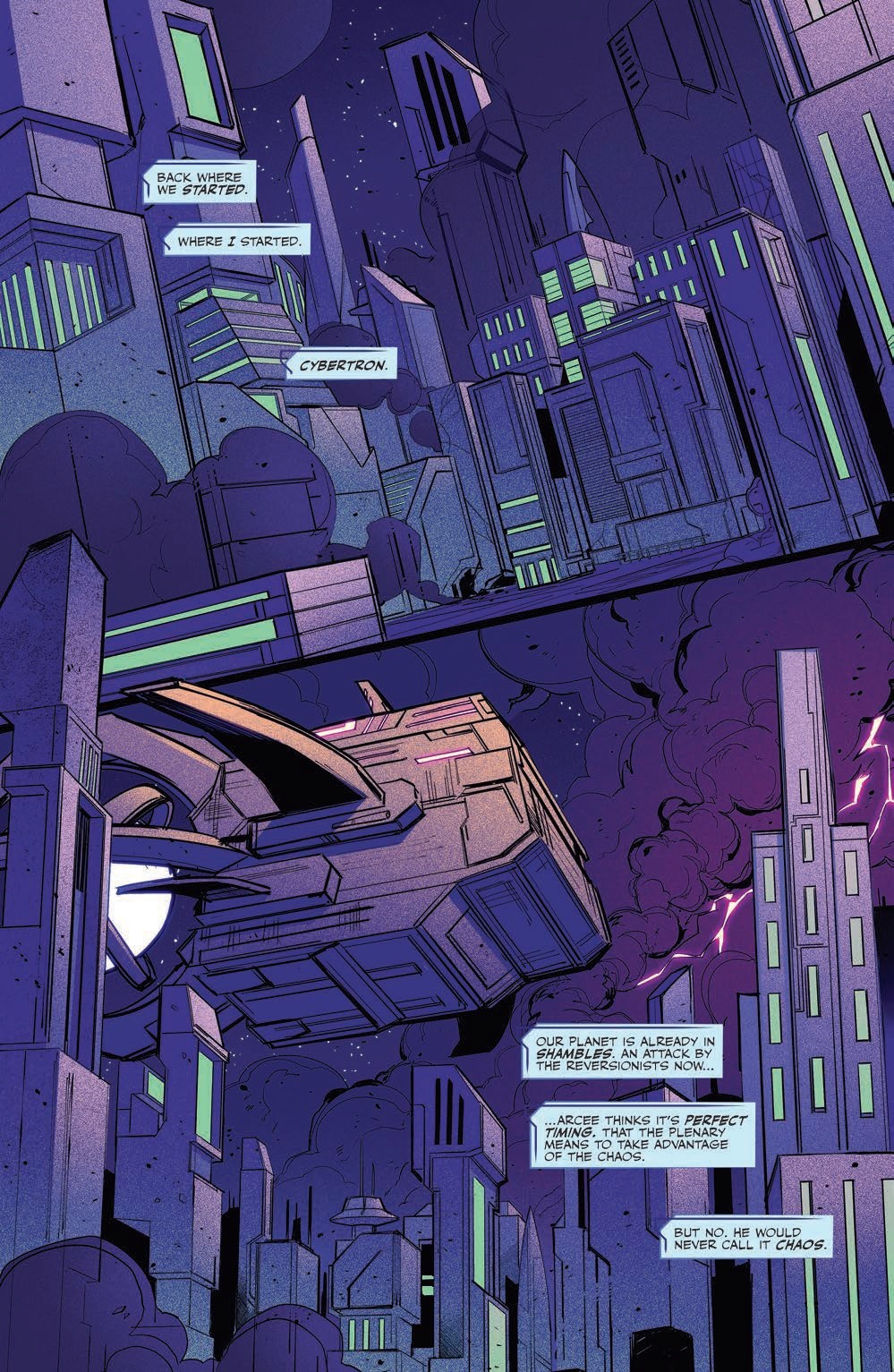 Transformers News: 5 Page Preview for Transformers Galaxies #9