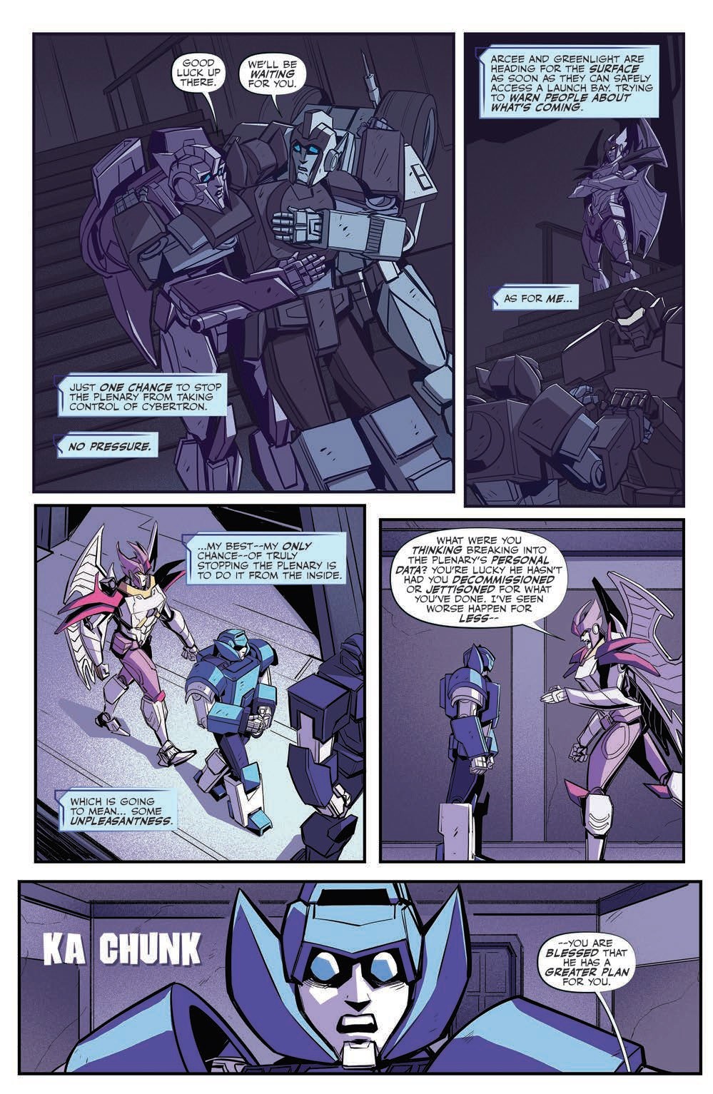 Transformers News: 5 Page Preview for Transformers Galaxies #9