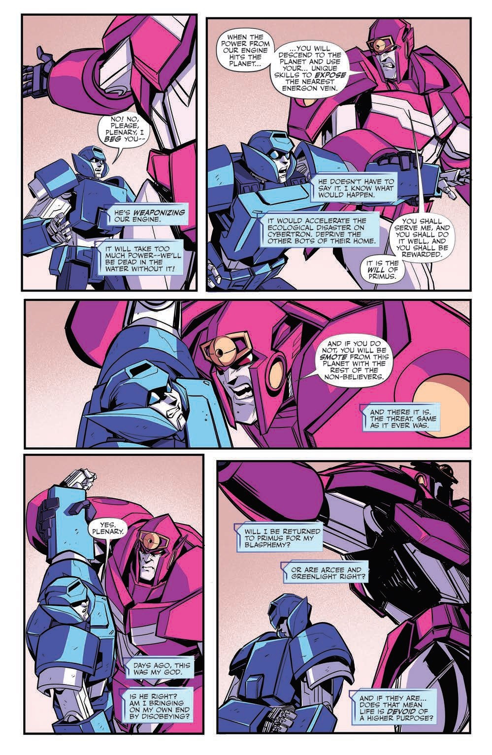 Transformers News: 5 Page Preview for Transformers Galaxies #9