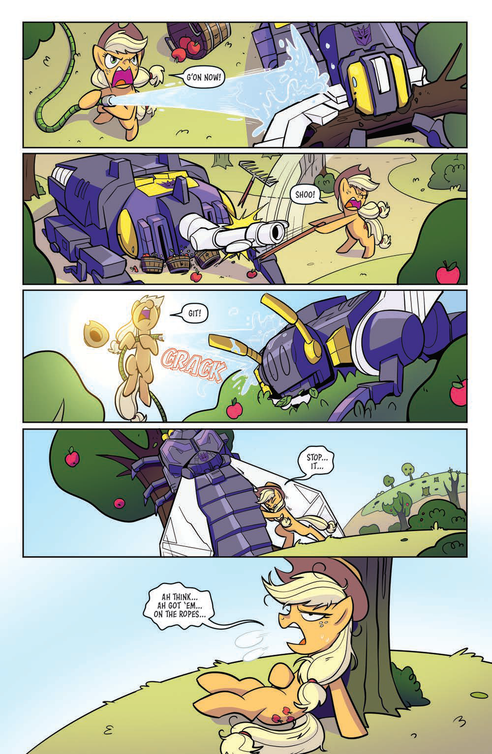 Transformers News: Transformers/My Little Pony Issue 4 Homages the Avengers Portal Sequence Transformers News: Transformers/My Little Pony Issue 4 Homages the Avengers Portal Sequence