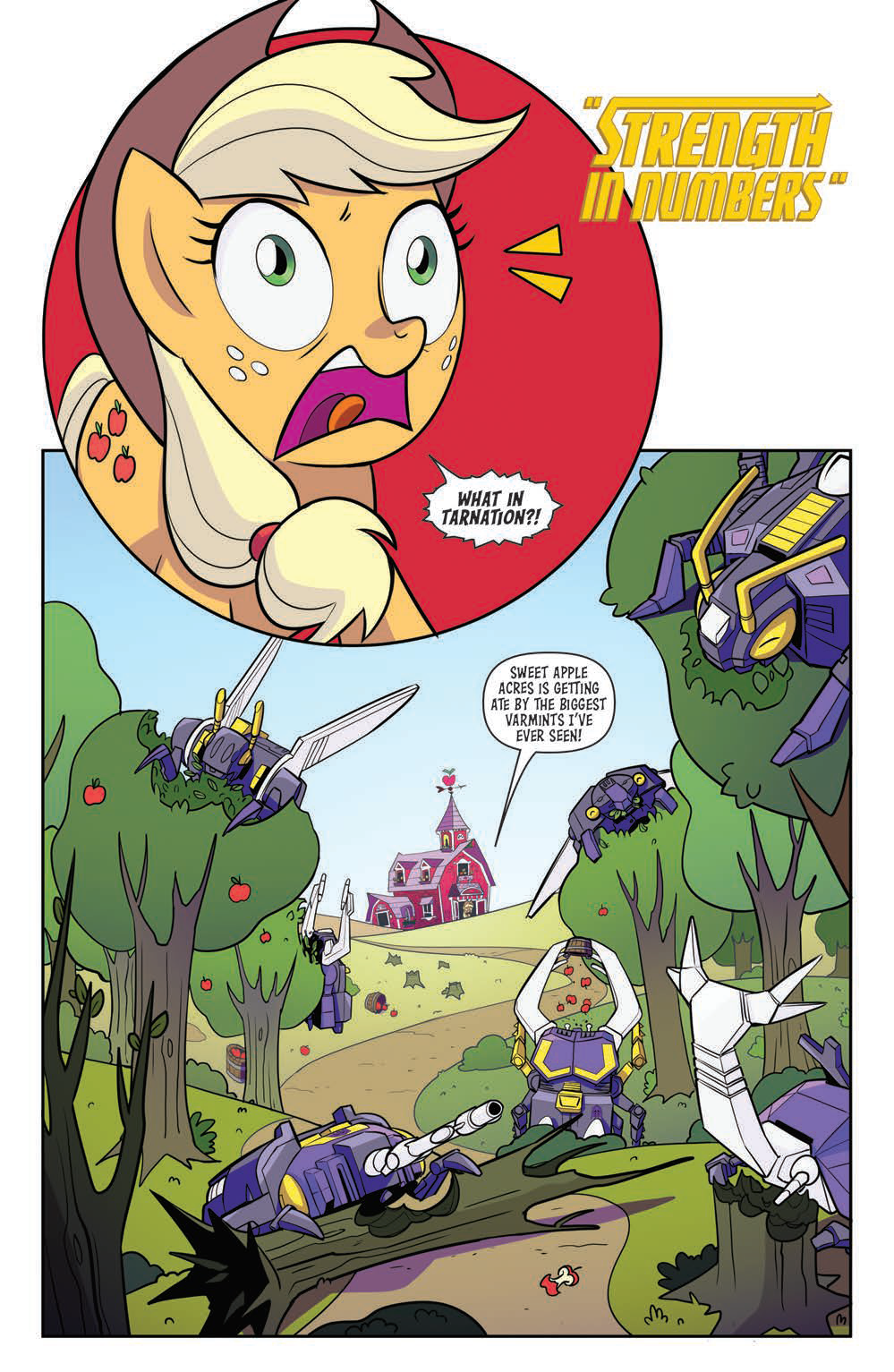 Transformers News: Transformers/My Little Pony Issue 4 Homages the Avengers Portal Sequence Transformers News: Transformers/My Little Pony Issue 4 Homages the Avengers Portal Sequence