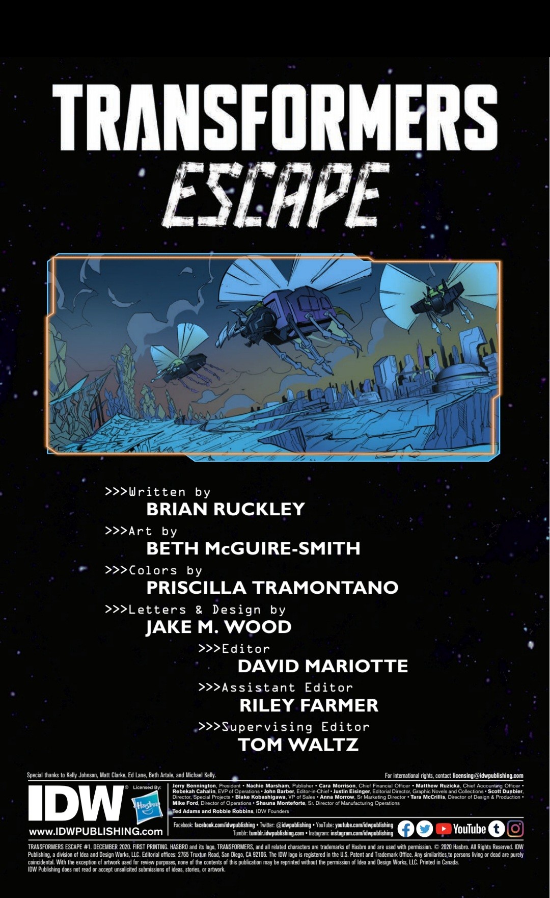 Transformers News: Preview For IDW Transformers: Escape #1