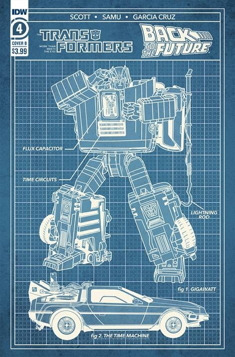 Transformers News: B Cover and RI Cover for IDW'S Back to the Future Transformers Crossover Issue 4 Revealed Transformers News: B Cover and RI Cover for IDW'S Back to the Future Transformers Crossover Issue 4 Revealed