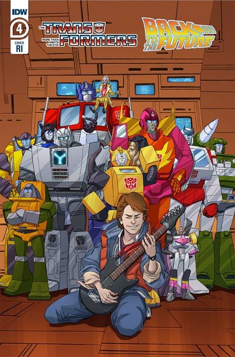 Transformers News: B Cover and RI Cover for IDW'S Back to the Future Transformers Crossover Issue 4 Revealed Transformers News: B Cover and RI Cover for IDW'S Back to the Future Transformers Crossover Issue 4 Revealed