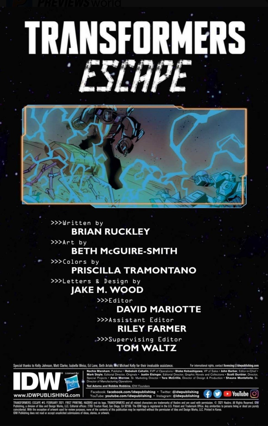 Transformers News: 5 Page Preview of IDW Transformers: Escape Issue #3 Transformers News: 5 Page Preview of IDW Transformers: Escape Issue #3