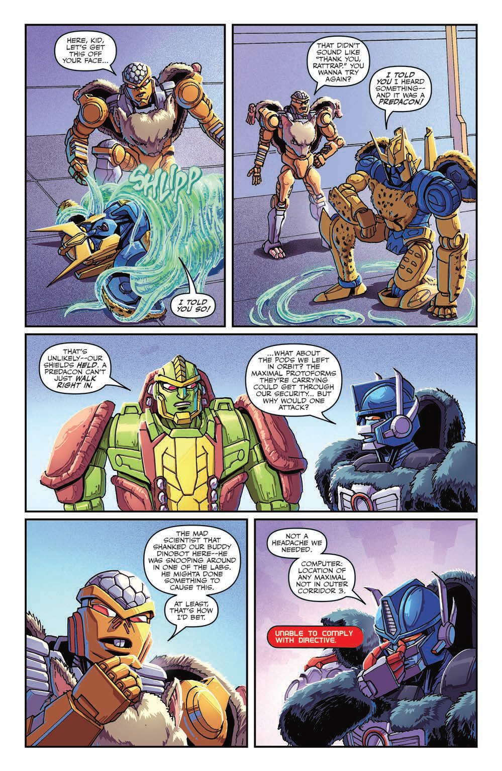 Transformers News: Five Page Preview of IDW Beast Wars #8