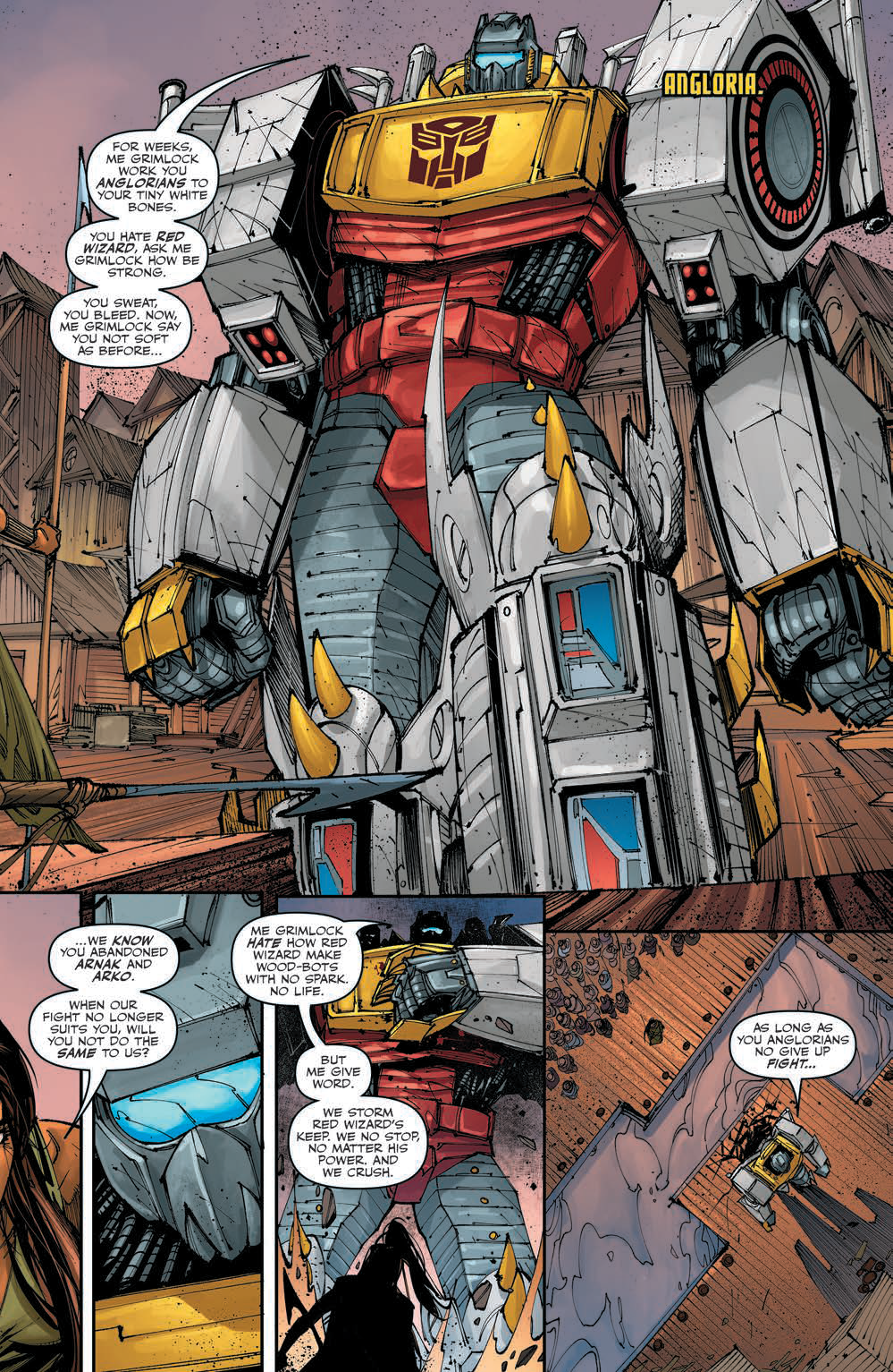 Transformers News: Five Page Preview of Transformers: King Grimlock #3