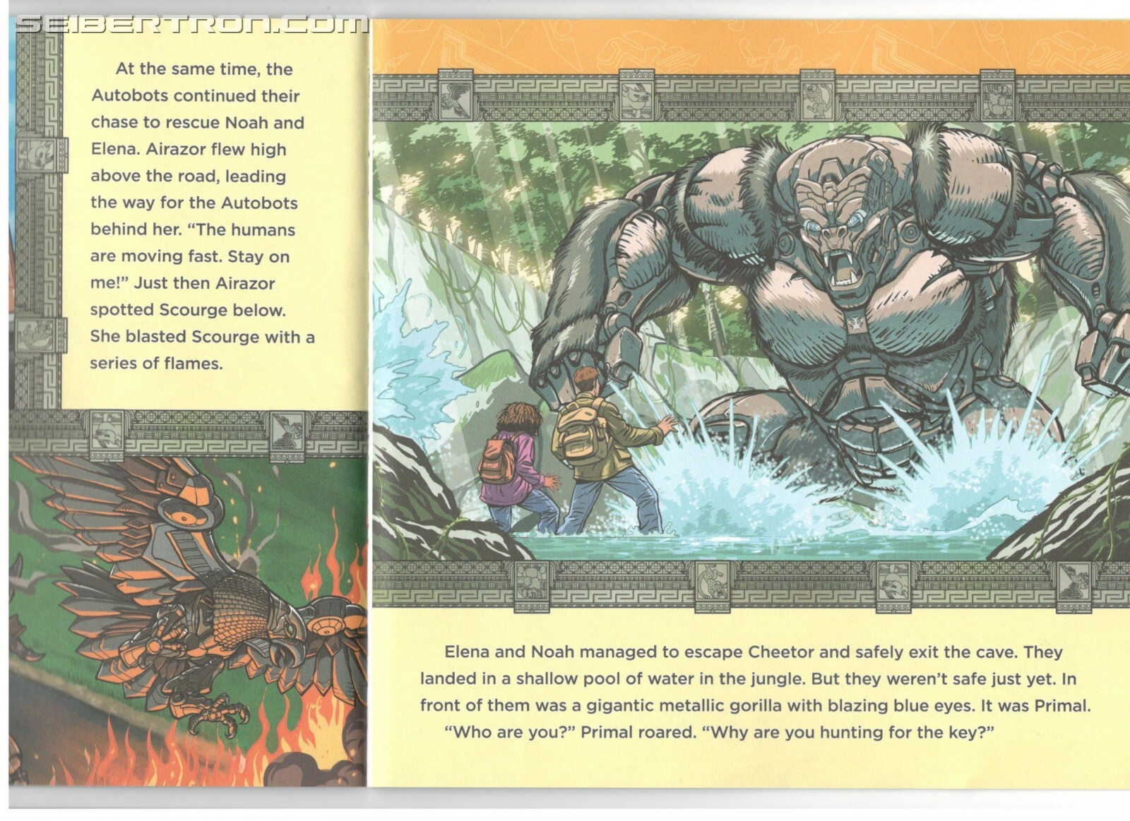 Transformers News: Scans of Rise of the Beasts Books Show Beautiful Guido Guidi Art, Mention of Time Travel and Sweeps