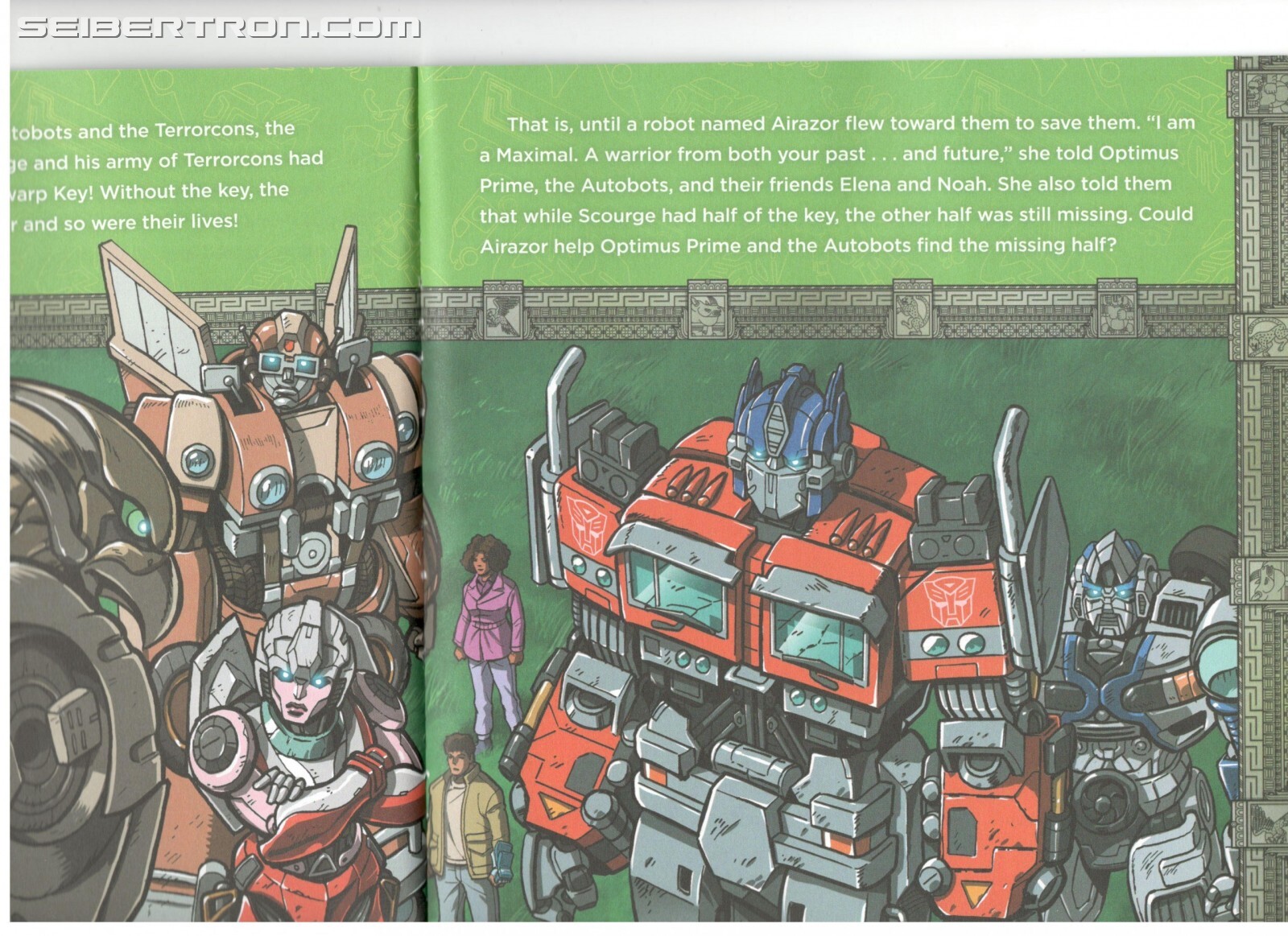 Transformers News: Scans of Rise of the Beasts Books Show Beautiful Guido Guidi Art, Mention of Time Travel and Sweeps