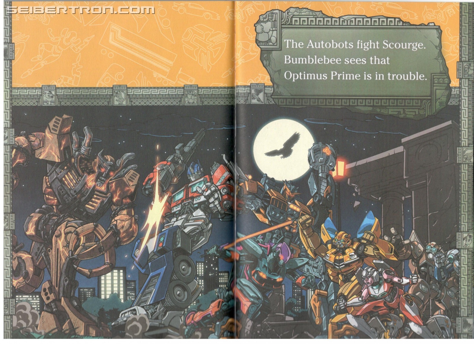 Transformers News: Scans of Rise of the Beasts Books Show Beautiful Guido Guidi Art, Mention of Time Travel and Sweeps