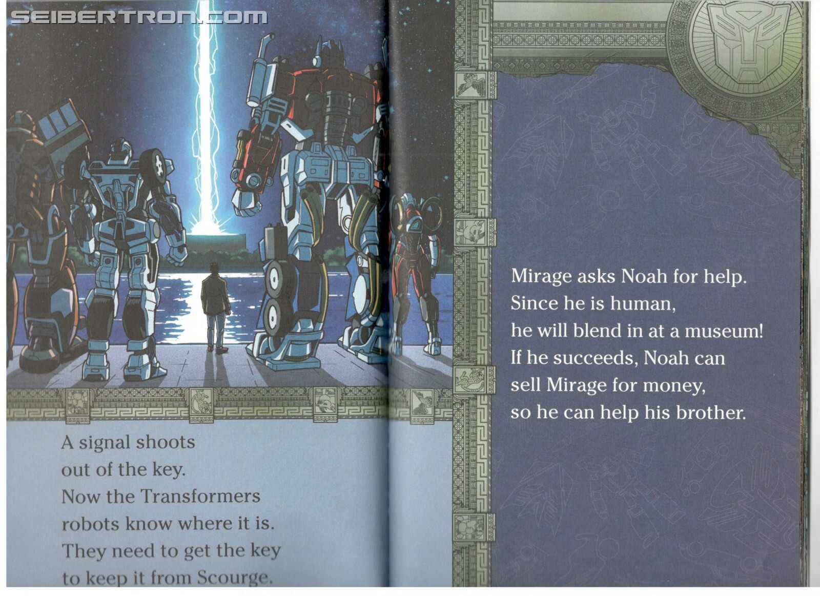 Transformers News: Scans of Rise of the Beasts Books Show Beautiful Guido Guidi Art, Mention of Time Travel and Sweeps