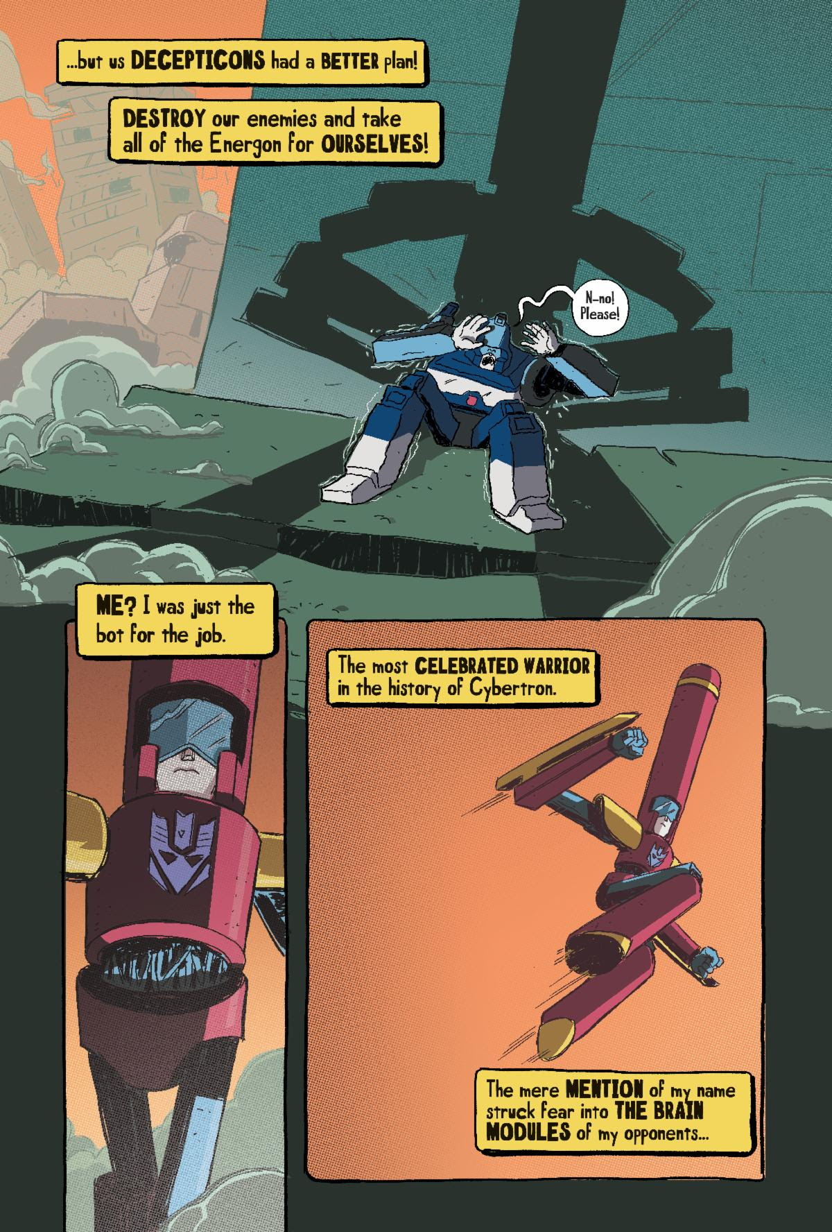 Transformers News: We Have a Preview for the Comic about a Transformer that turns into a Ballpoint Pen