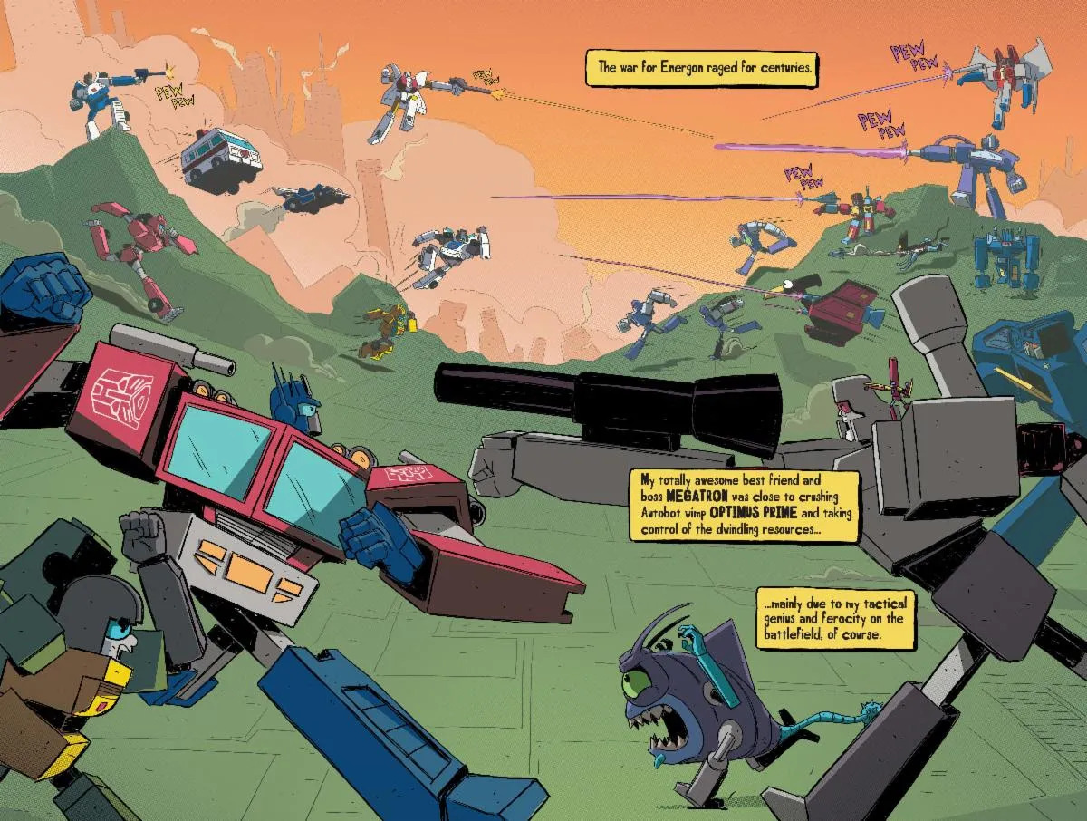 Transformers News: We Have a Preview for the Comic about a Transformer that turns into a Ballpoint Pen