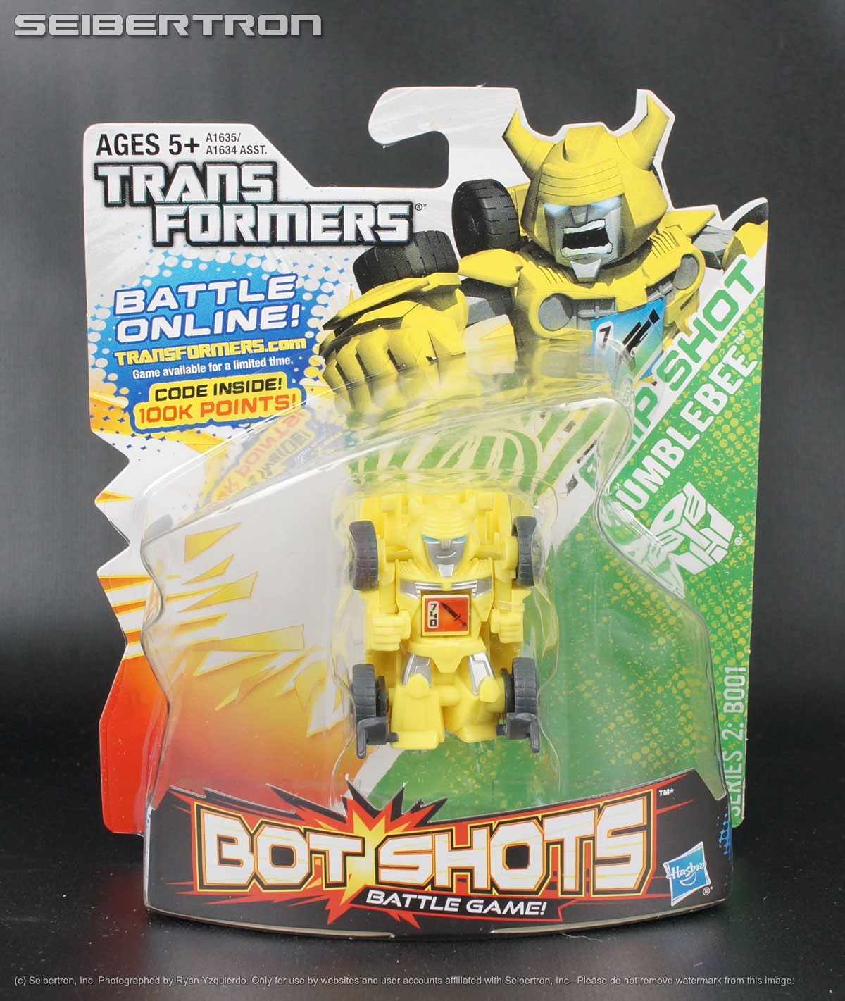 Flip Shot BUMBLEBEE Transformers Bot Shots Series 2 B001 Series New Hasbro 2013