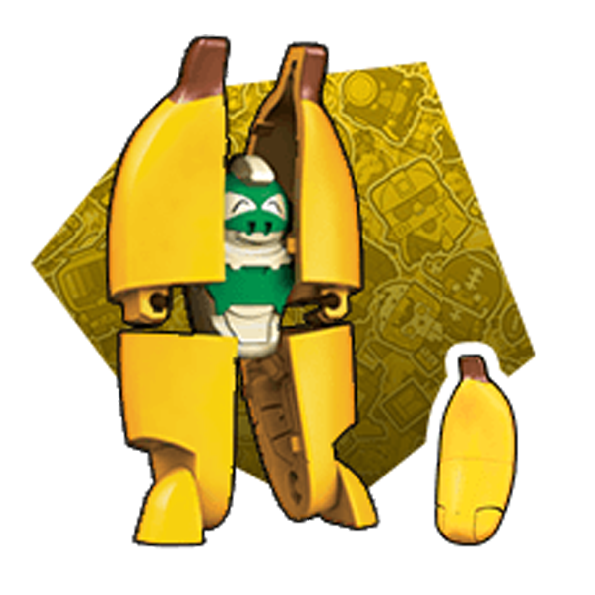 PEELS THE MONKEY Transformers BotBots Series 4 Fresh Squeezes Hasbro 2020 banana