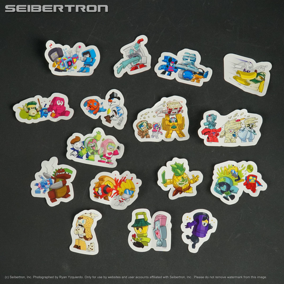 Complete 16 STICKER SET Transformers BotBots Series 4 Gumball + Claw Machine