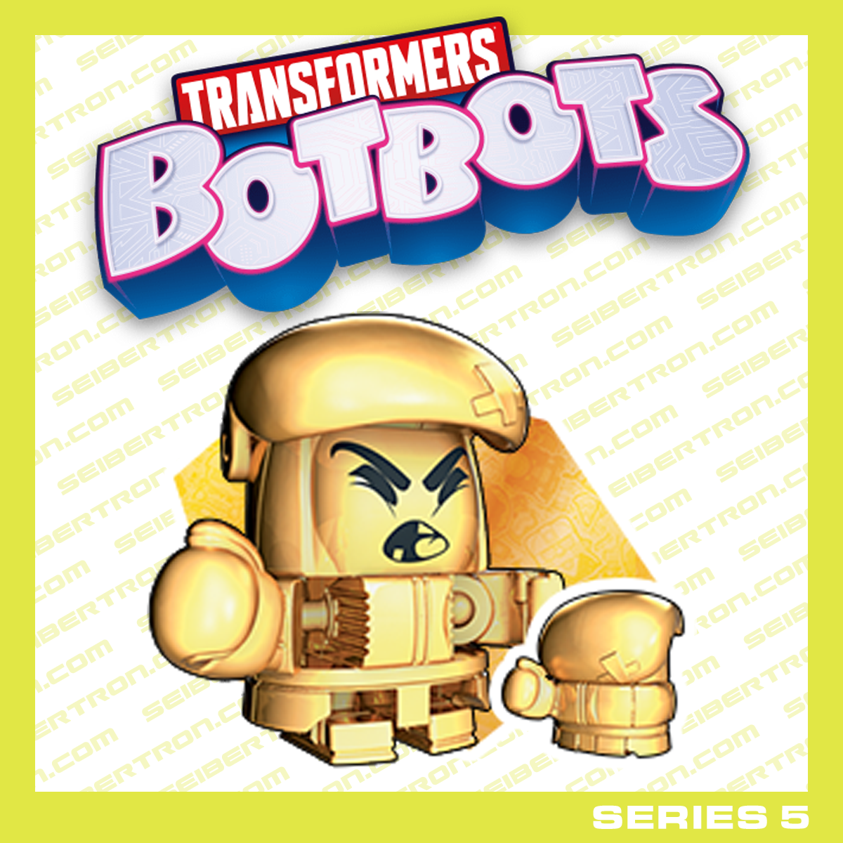 GOLD PUNCH Transformers BotBots Series 5 Goldrush Winner's Circle boxing glove