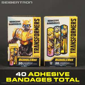 Transformers Bumblebee 40 ADHESIVE BANDAGES lot w/ 2 packs of 20 Aso Hasbro New