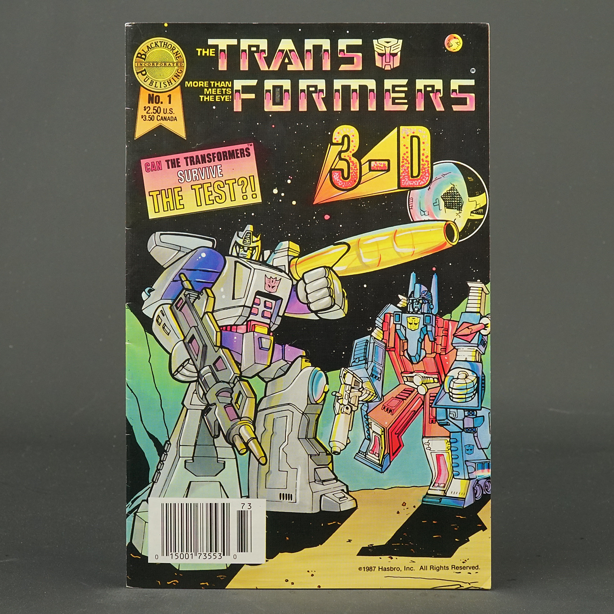 TRANSFORMERS 3-D #1 Blackthorne Comics 1987 (CA) Tobolski + Versandi 230915I