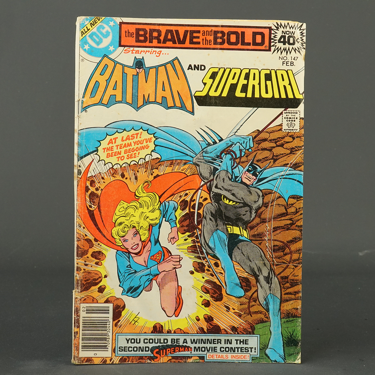 BRAVE AND THE BOLD #147 Batman Supergirl DC Comics 1979 (CA) Aparo 230915A